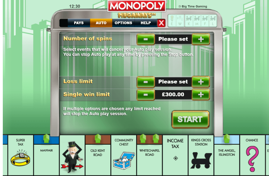 monopoly megaways uk