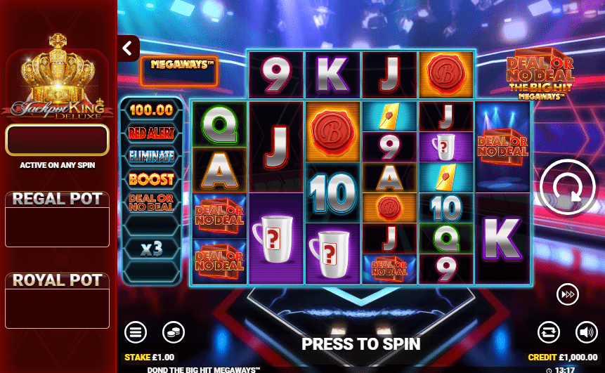 deal or no deal megaways slot