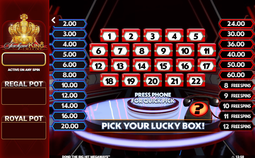 deal or no deal the big hit megaways
