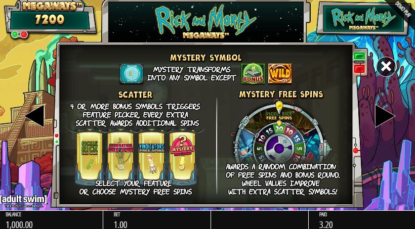 rick and morty megaways free play