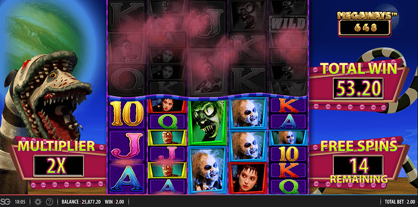 play beetlejuice megaways